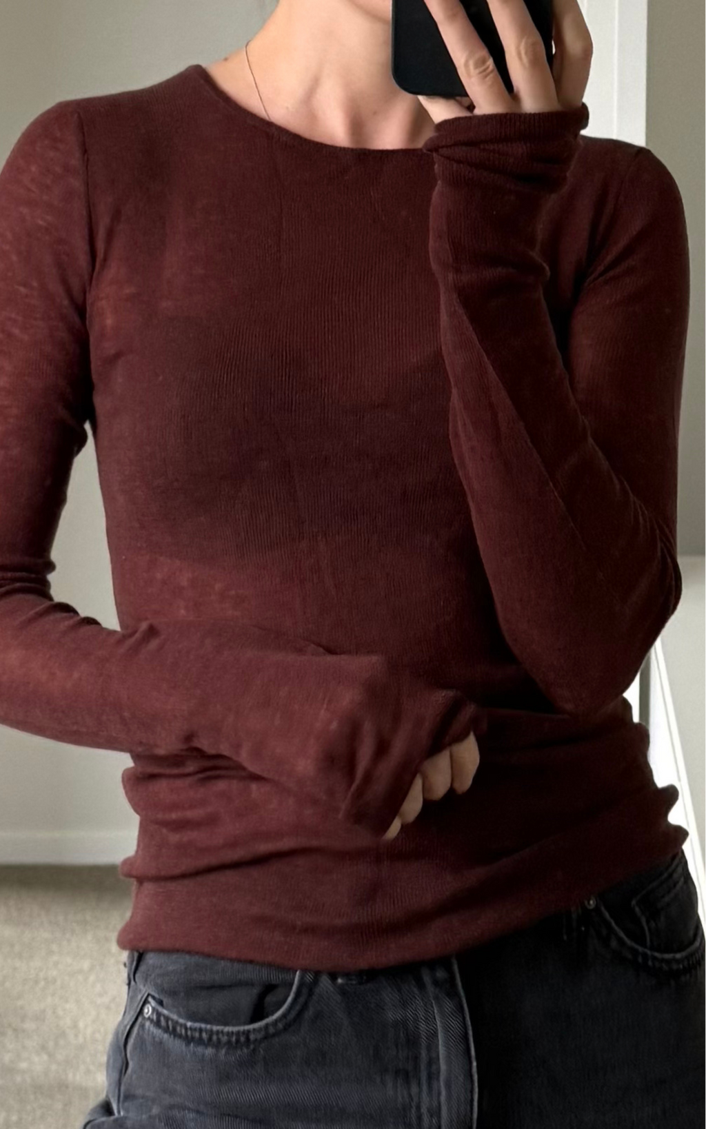 Noire Long Sleeve Top